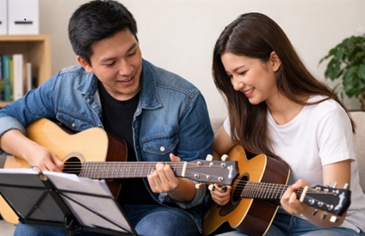 gia su guitar tai nha tphcm day kem 1 kem 1