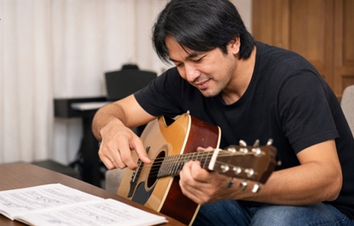 gia su day dan guitar tai nha uy tin chat luong