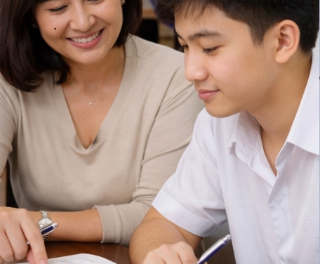 hoc-sinh-lop-12-on-thi-tieng-anh-cung-gia-su